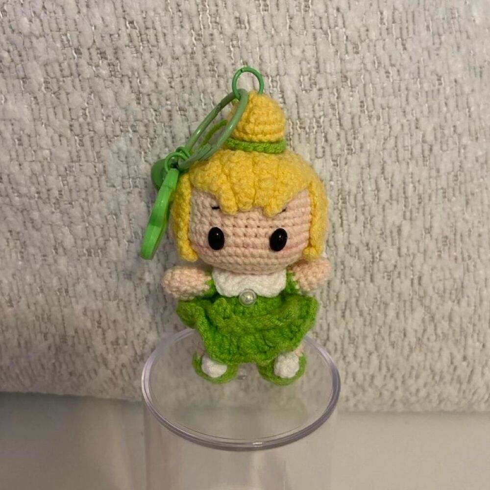 Handmade Crocheted Keychain Tinkerbell